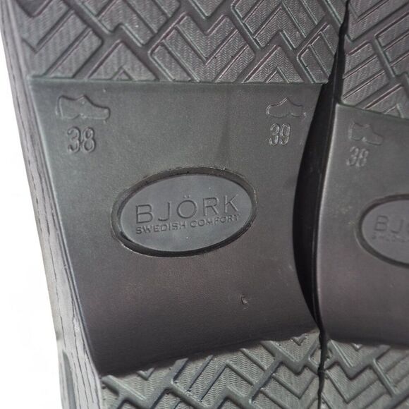 BJORK Professional Moa Skull Print Leather Clogs Multicolor Women's 7-7.5/38 - Picture 9 of 11